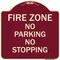 Signmission No Parking No Stopping Heavy-Gauge Aluminum Architectural Sign, 18" x 18", BU-1818-23703 A-DES-BU-1818-23703 - alternate 1